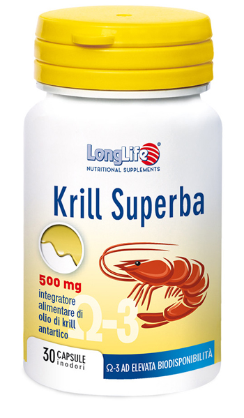 LONGLIFE KRILL SUPERBA 30 CAPSULE - Farmastop