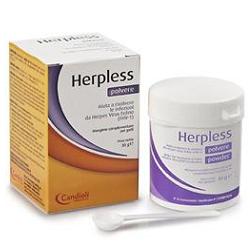 HERPLESS POLVERE BARATTOLO 30 G CON MISURINO - Farmastop