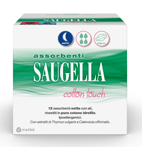 SAUGELLA COTTON TOUCH ASSORBENTI NOTTE 12 PEZZI TAGLIO PREZZO - Farmastop