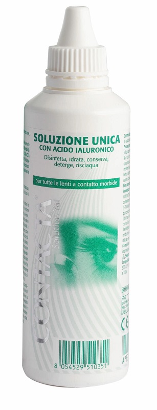 SOLUZIONE OCULARE CON ACIDO IALURONICO CONTACTA 100 ML MARCHIO CE - Farmastop