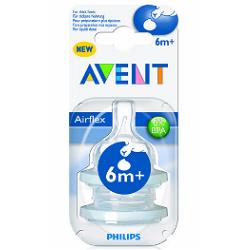 AVENT TETTARELLA FESSURA A Y PER LIQUIDI DENSI Y 2 PEZZI - Farmastop