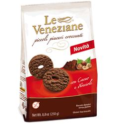 LE VENEZIANE BISCOTTI CACAO/NOCCIOLA 250 G - Farmastop