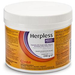 HERPLESS POLVERE BARATTOLO 240 G CON MISURINO - Farmastop