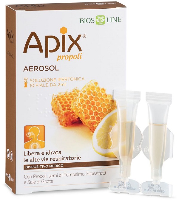 APIX PROPOLI AEROSOL 10 FIALE MONODOSE X 2 ML - Farmastop