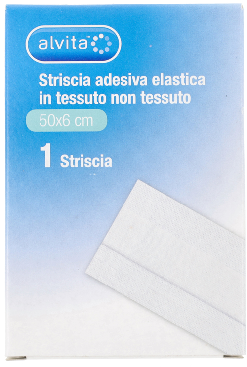 GARZA ALVITA IN TESSUTO NON TESSUTO ESTENSIBILE BIANCO 50X6CM - Farmastop