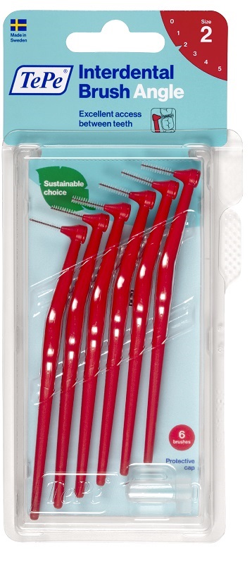 TEPE ANGLE SCOVOLINO ROSSO 0,5MM 6 PEZZI - Farmastop