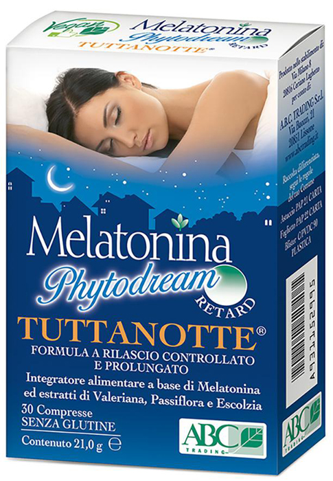 MELATONINA PHYTODREAM TUTTANOTTE RETARD 30 COMPRESSE - Farmastop