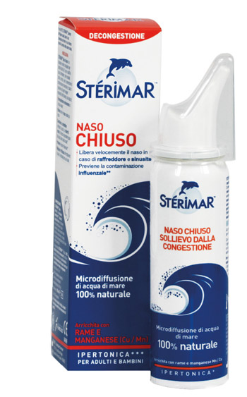 STERIMAR IPERTONICO NASO CHIUSO RAME E MANGANESE SPRAY 50 ML - Farmastop