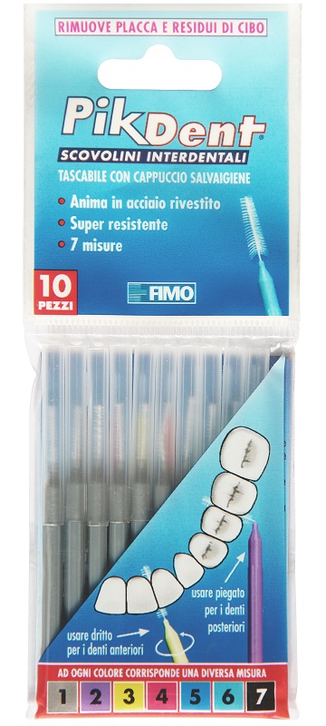 PIKDENT STUZZICOLINO 1 GRIGIO 10 PEZZI - Farmastop