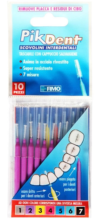 PIKDENT STUZZICOLINO 2 VIOLA 10 PEZZI - Farmastop