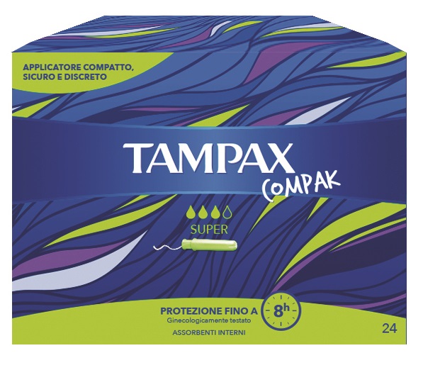 TAMPAX COMPAK SUPER 24 PEZZI - Farmastop