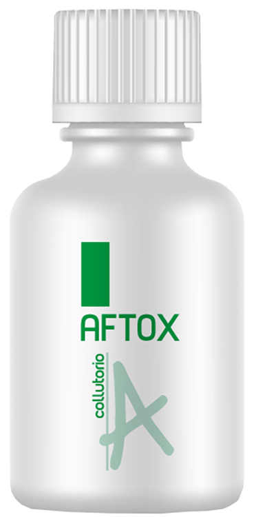 AFTOX COLLUTORIO FLACONE BIANCO, CON TAPPO E MISURINO DISPOSITIVO MEDICO INDICATO IN TUTTE LE LESIONI DEL CAVO ORALE E NEI PROCESSI INFIAMMATORI CORRELATI 100 ML 1 PEZZO - Farmastop