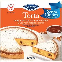 BONONIA TORTA ALLA CREMA DI NOCCIOLA SENZA GLUTINE 400 G - Farmastop