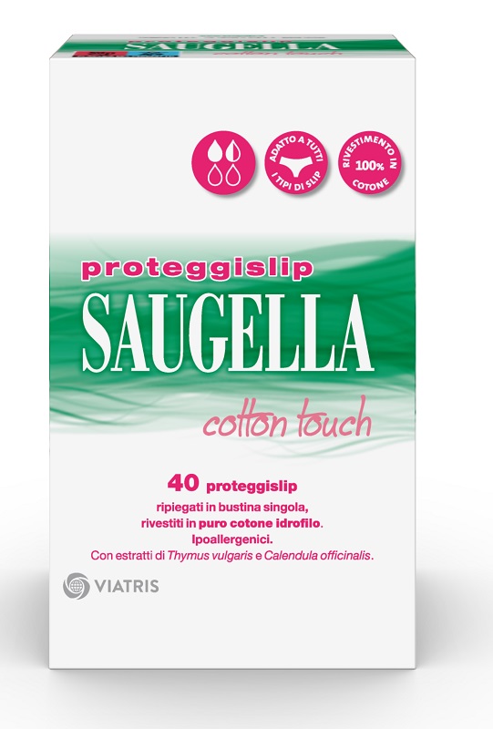SAUGELLA ASSORBENTI COTTON TOUCH PROTEGGISLIP 40 PEZZI - Farmastop