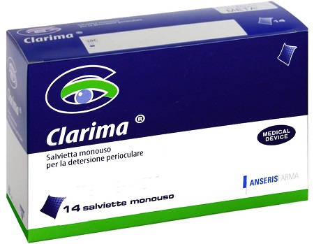 SALVIETTA PERIOCULARE CLARIMA 14 PEZZI - Farmastop