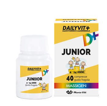 DAILYVIT+ JUNIOR MULTIVITAMINICO E MULTIMINERALE 40 COMPRESSE - Farmastop