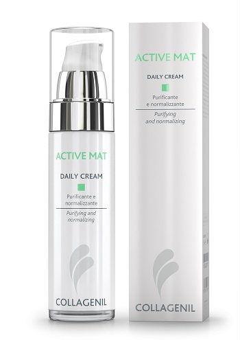 COLLAGENIL ACTIVE MAT DAILY CREAM SEBOREGOLATRICE/PURIFICANTE PER LA PELLE DEL VISO FLACONE 50 ML - Farmastop