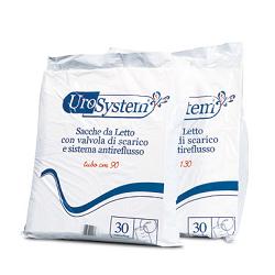 SACCA DI DRENAGGIO DA LETTO PER INCONTINENZA UROSYSTEM TUBO 130 CM CON SCARICO 30 PEZZI - Farmastop