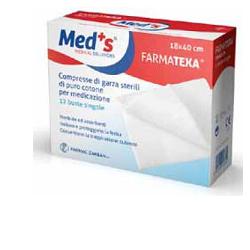 GARZA COMPRESSA MEDS 12/8 36X40CM 12 PEZZI - Farmastop