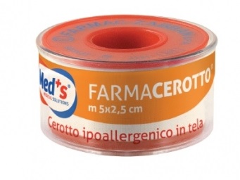 CEROTTO MEDS IPOALLERGENICO TELA 500X2,5CM SSR - Farmastop