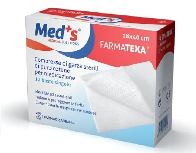 GARZA COMPRESSA MEDS 12/12 18X40CM 12 PEZZI - Farmastop