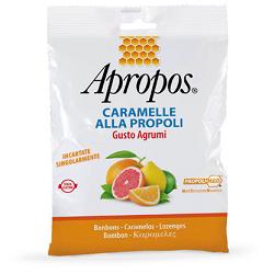 APROPOS CARAMELLE ALLA PROPOLI GUSTO AGRUMI 50 G - Farmastop