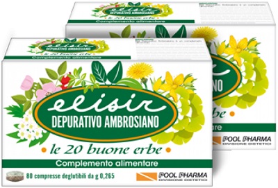 ELISIR DEPURATIVO AMBROSIANO 80 COMPRESSE 21,20 G - Farmastop