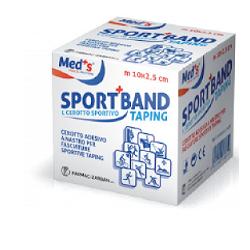 CEROTTO MEDS IN TELA BIANCA SPORTIVO 1000X2,5CM - Farmastop