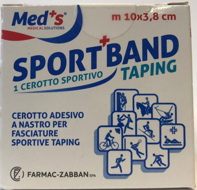 CEROTTO MEDS IN TELA BIANCA SPORTIVO 1000X3,8CM - Farmastop