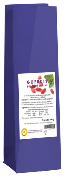 GOFRUIT GOJI FRUTTI ESSICCATI 100 G - Farmastop
