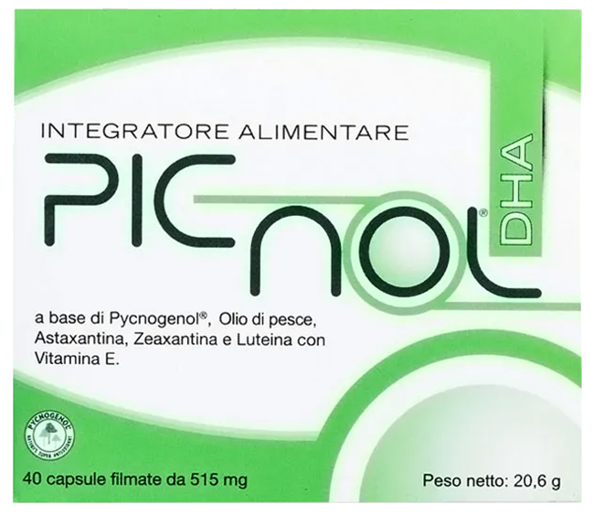PICNOL DHA 40 CAPSULE 21,11 G - Farmastop