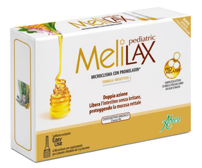 MELILAX PEDIATRIC MICROCLISMI 6 PEZZI 5 G - Farmastop