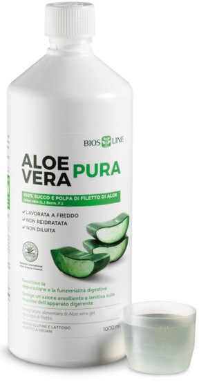 BIOSLINE ALOE VERA SUCCO POLPA 1 LITRO - Farmastop
