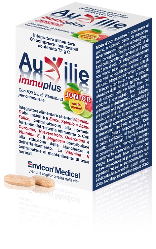 AUXILIE IMMUPLUS JUNIOR MASTICABILE 30 COMPRESSE - Farmastop