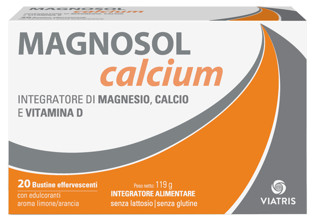 MAGNOSOL CALCIUM POLVERE EFFERVESCENTE 20 BUSTINE - Farmastop