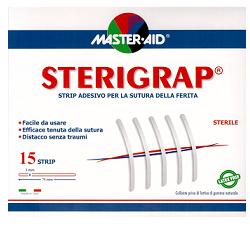 CEROTTO PER SUTURA MASTER-AID STERIGRAP 7,5X0,6 12 PEZZI - Farmastop