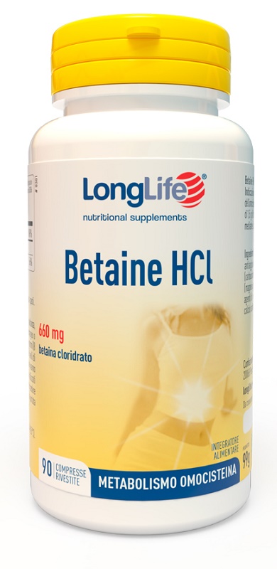 LONGLIFE BETAINE HCL 90 COMPRESSE - Farmastop