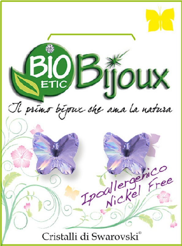 ORECCHINO FARFALLA 10MM PR LAVANDER - Farmastop