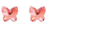 ORECCHINO FARFALLA 5MM ROSEPC - Farmastop