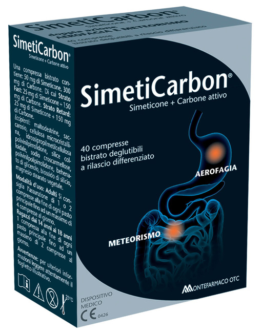 SIMETICARBON 40 COMPRESSE - Farmastop