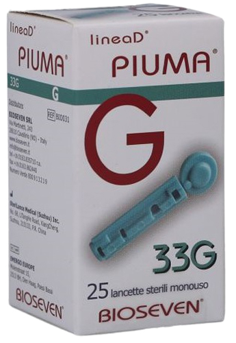LANCETTE PUNGIDITO LINEA D PIUMA GAUGE 33 25 PEZZI - Farmastop