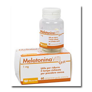 MELATONINA VITI FAST 1MG 60 COMPRESSE GUSTO ARANCIA - Farmastop