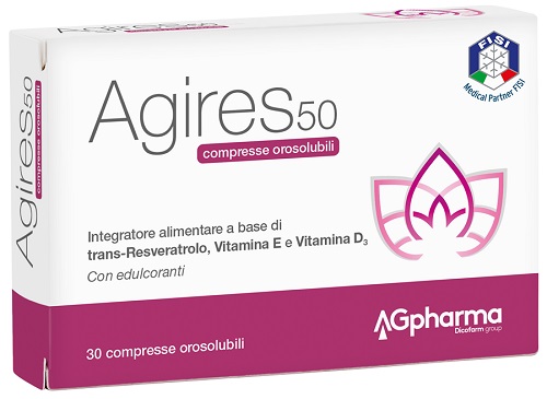 AGIRES 50 30 COMPRESSE OROSOLUBILI SCATOLA 5,4 G - Farmastop