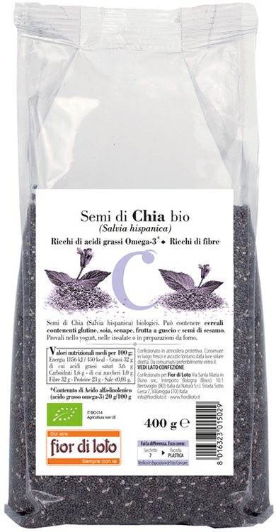 SEMI DI CHIA BIO 400 G - Farmastop