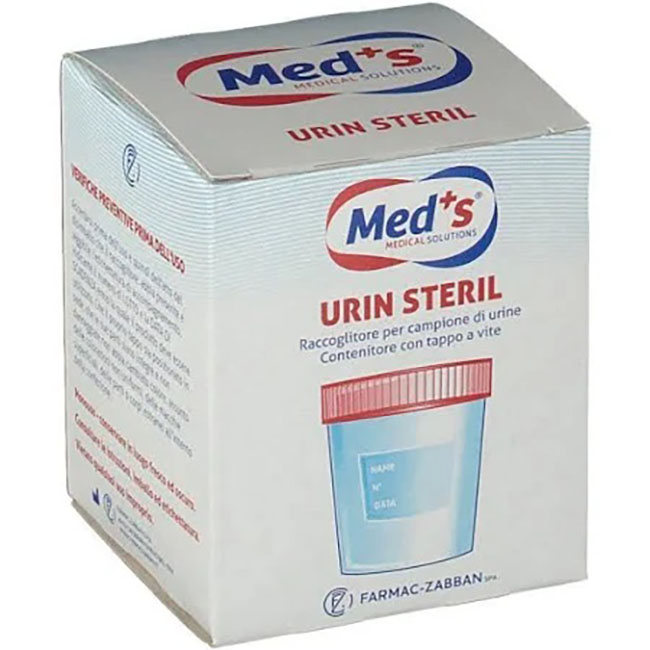 MEDS CONTENITORE URINA STERILE SOTTOVUOTO 120 ML - Farmastop