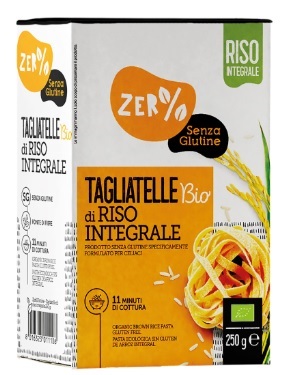 ZERO% GLUTINE TAGLIATELLE A NIDO DI RISO INTEGRALE SENZA GLUTINE BIO 250 G - Farmastop