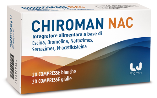 CHIROMAN NAC 20 COMPRESSE BIANCHE + 20 COMPRESSE GIALLE - Farmastop