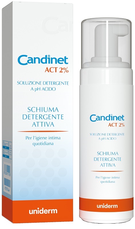 CANDINET ACT 2% SCHIUMA DETERGENTE ATTIVA 150 ML - Farmastop