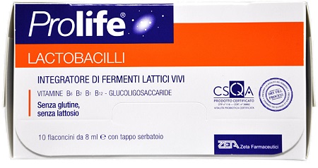 PROLIFE LACTOBACILLI 10 FLACONCINI 8 ML - Farmastop