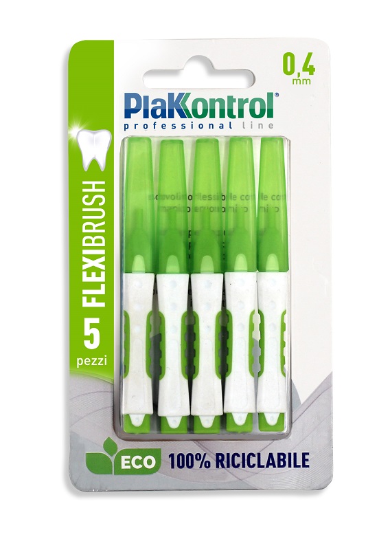 PLAKKONTROL SCOVOLINO INTERDENTALE FLEXI BRUSH04 BLISTER 5 PEZZI - Farmastop